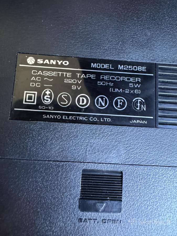 Sanyo model M2508e veikiantis - nuotraukos Nr. 7