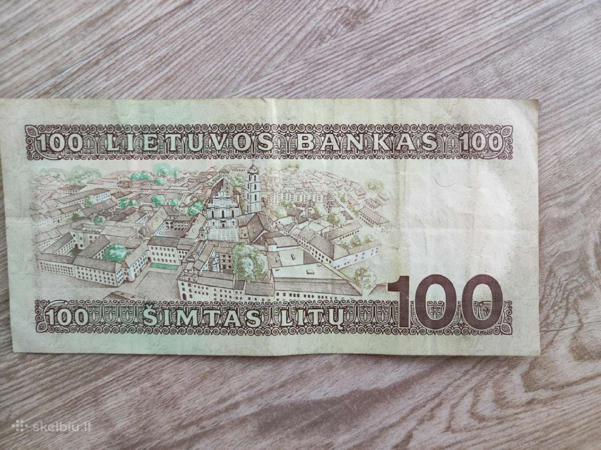 100 litų 1991 metų - nuotraukos Nr. 2