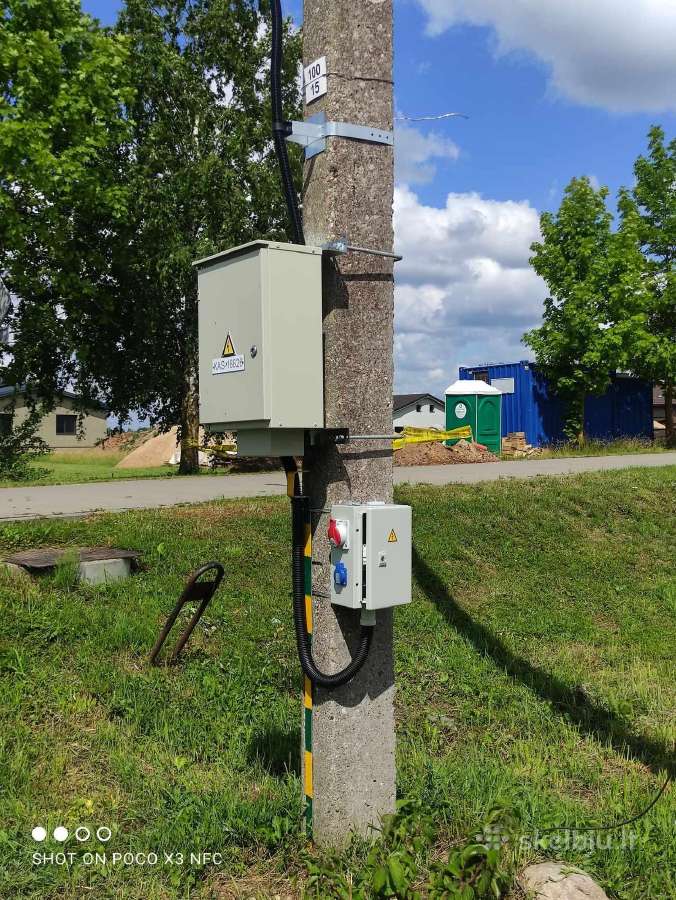 Naujas statybinis elektros skydas - 75€