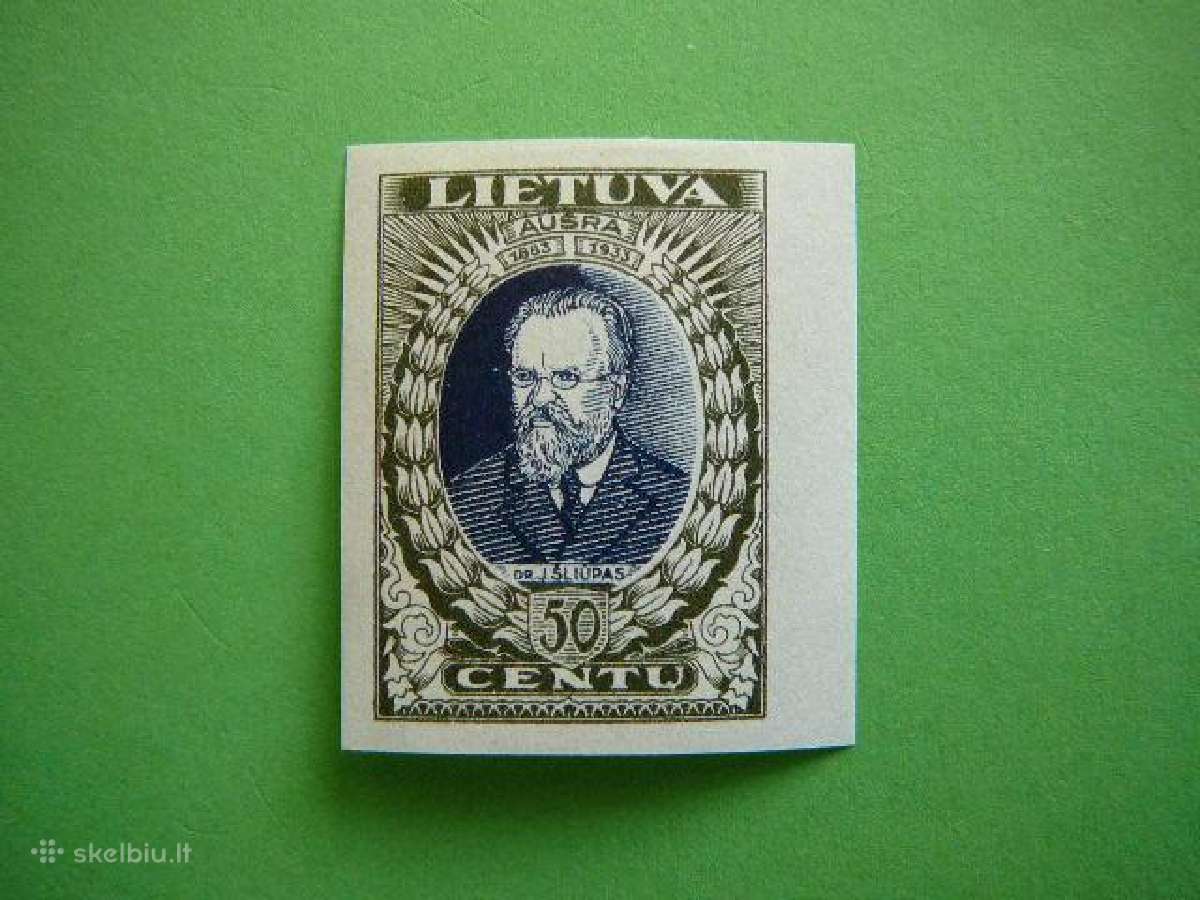Lietuva 1933 J. Sliupas 50c. svarus lit360bs