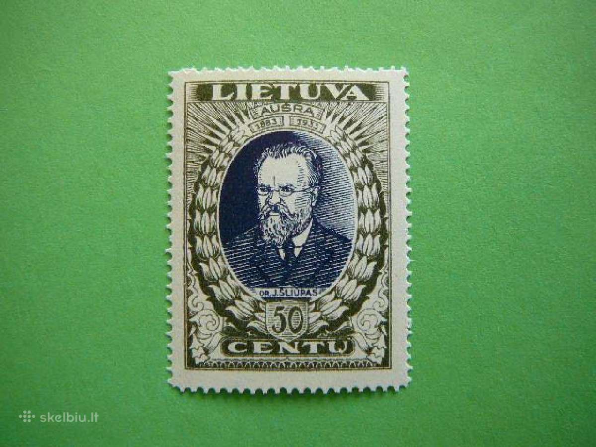 Lietuva 1933 J. Sliupas 50c. svarus lit360as