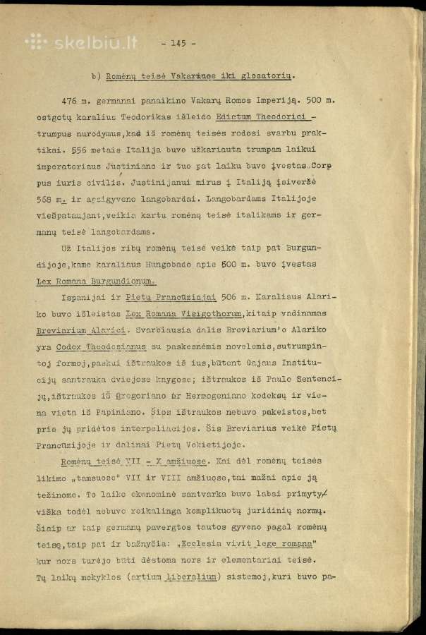 1339. Romėnų Teisė. Istorija Ir Dogma - nuotraukos Nr. 8