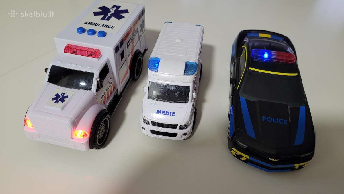 Greitosios bei policijos žaisliniai automobiliai - nuotraukos Nr. 2