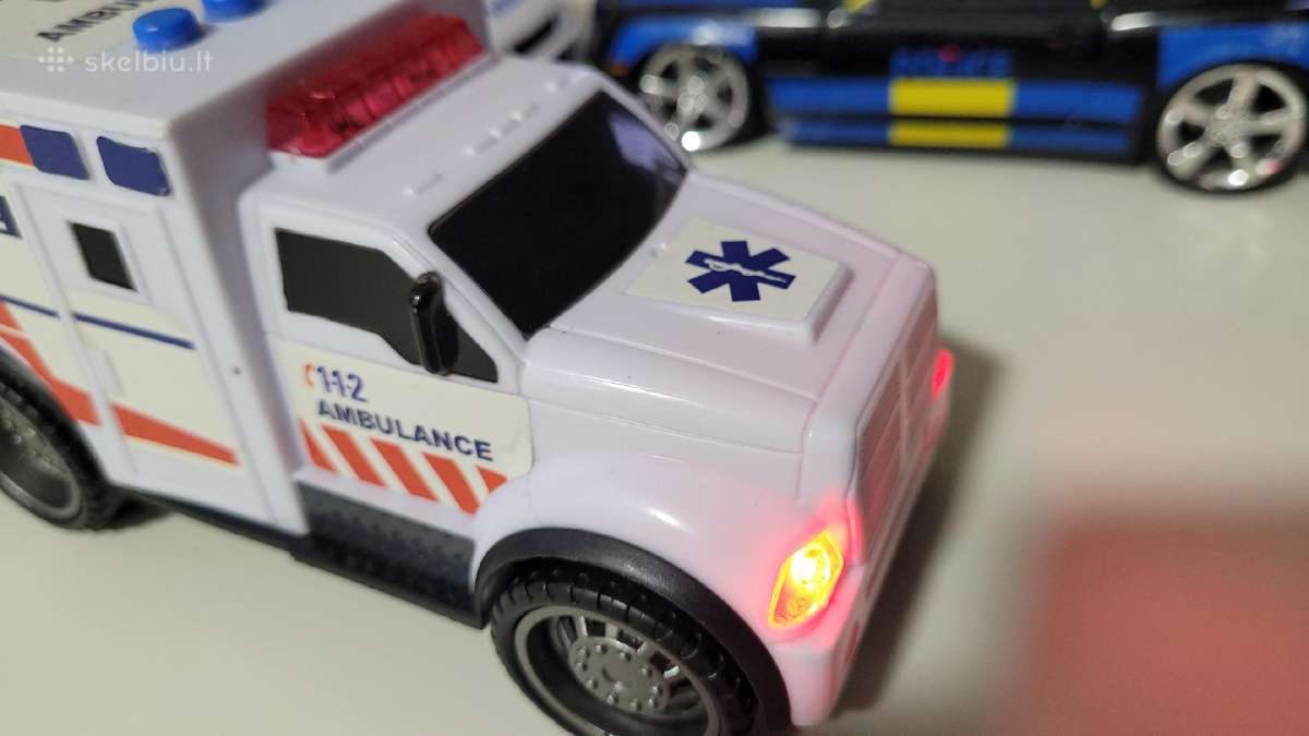 Greitosios bei policijos žaisliniai automobiliai - nuotraukos Nr. 6