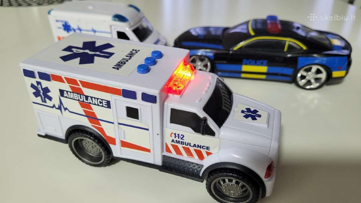 Greitosios bei policijos žaisliniai automobiliai - nuotraukos Nr. 7