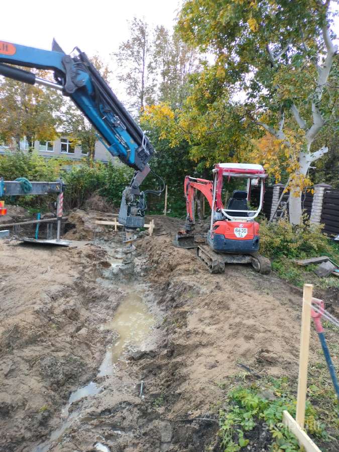 Mini ekskavatoriaus ir mini krautuvo Bobcat nuoma - nuotraukos Nr. 3