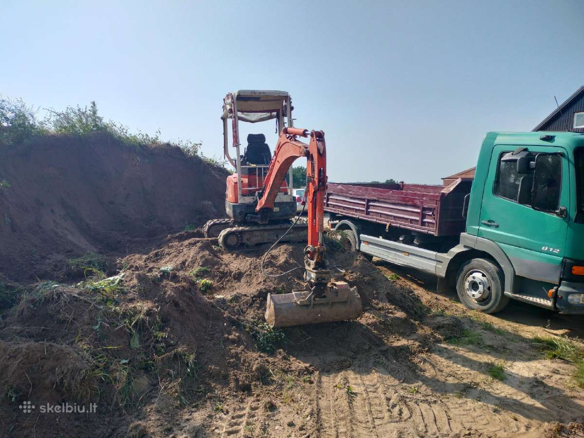Mini ekskavatoriaus ir mini krautuvo Bobcat nuoma - nuotraukos Nr. 5