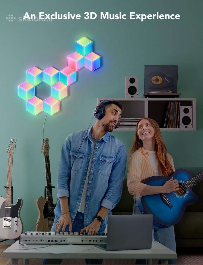 30vnt Goovee Glide Hexa Pro LED Light Panels - nuotraukos Nr. 3
