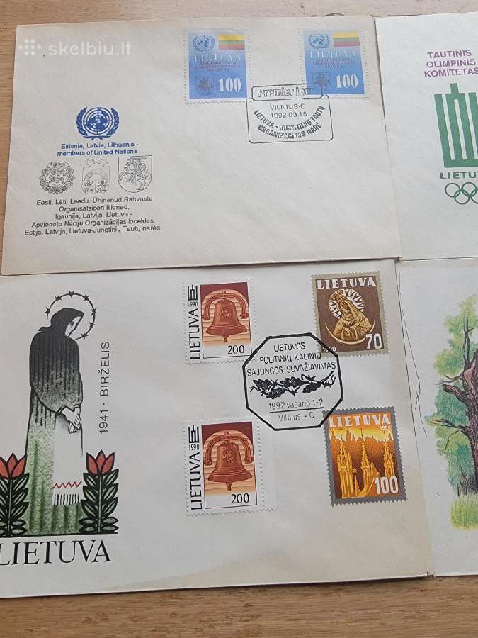 1990-1992 m.pašto vokai - nuotraukos Nr. 3