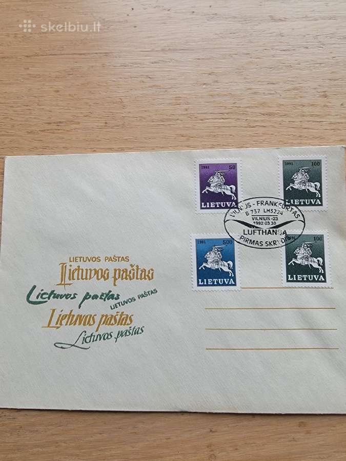 1990-1992 m.pašto vokai - nuotraukos Nr. 5