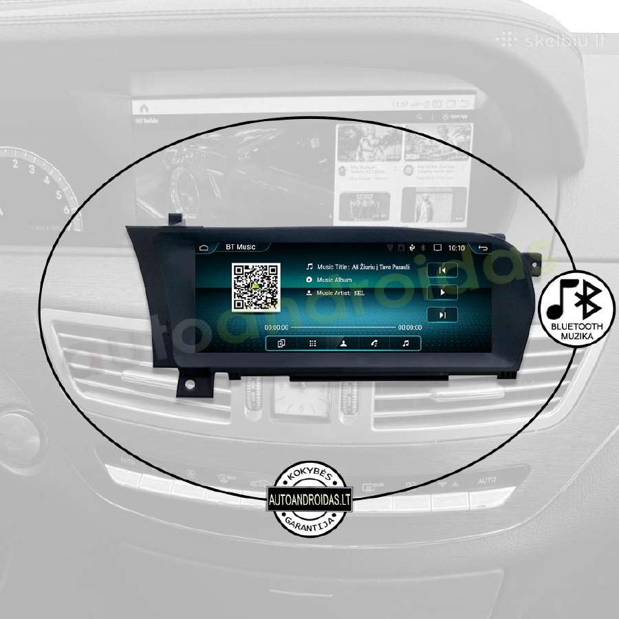 Mercedes Benz S W221 2006-13 Android multimedia - nuotraukos Nr. 5