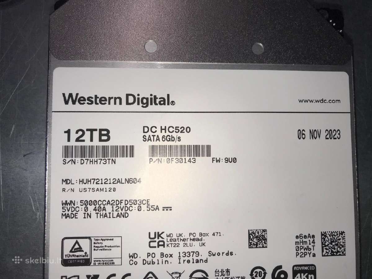 Dalims Ultrastar Dc Hc520 12tb HDD