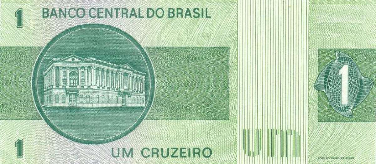 Brazil 1 cruzeiro 1980. Unc. P-191ac - nuotraukos Nr. 2