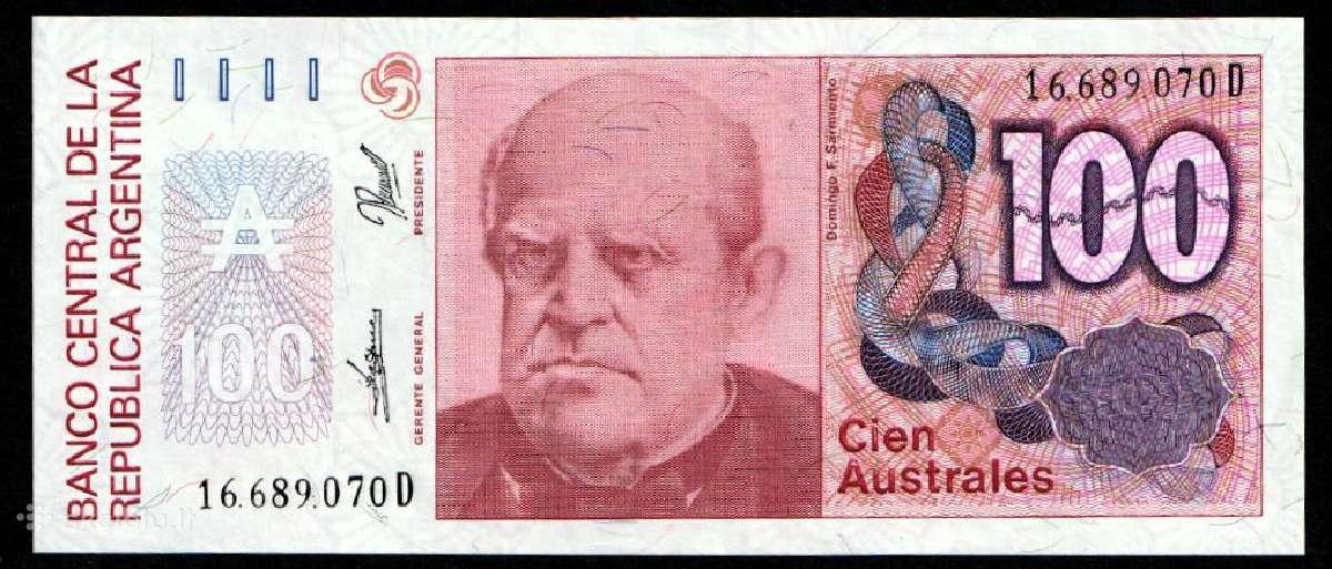 Argentina 100 australes 1985-1990. Unc. P-327c