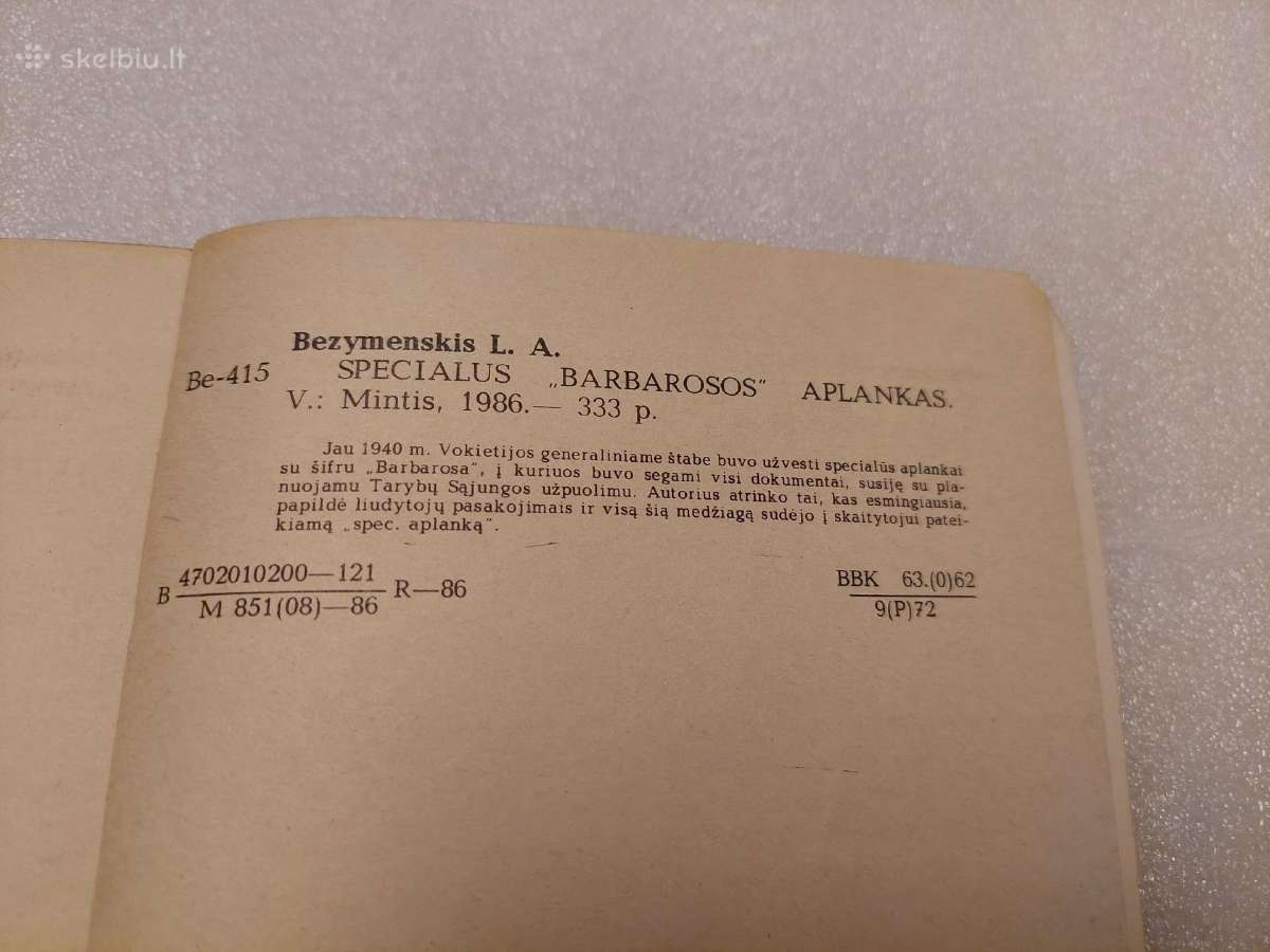 Specialus " Barbarosos" aplankas - nuotraukos Nr. 3