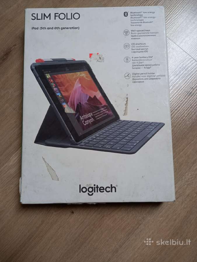 Logitech slim folio dėklas