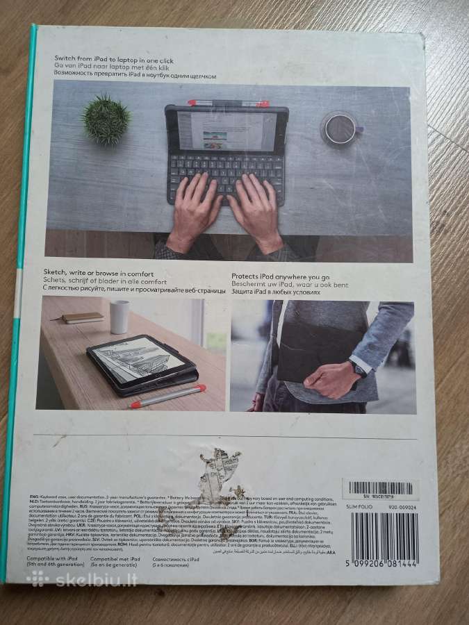 Logitech slim folio dėklas - nuotraukos Nr. 9