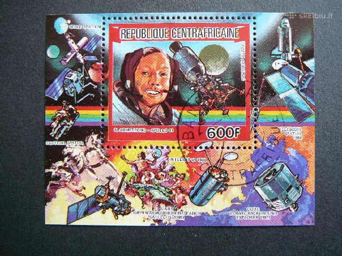 Kosmosas Apollo11 Centr. Afrikos Resp. 1986 caf283