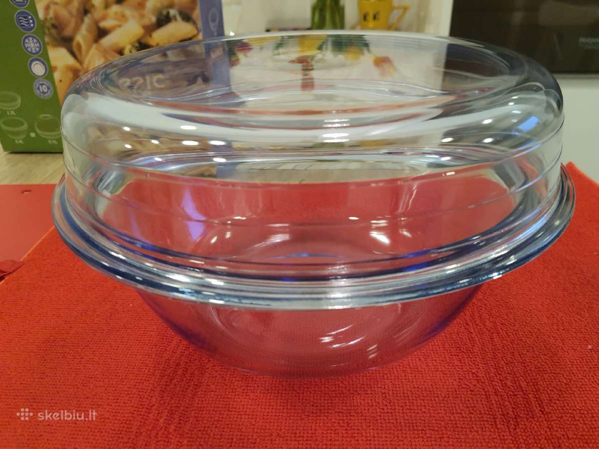 Pyrex karščiui apsparus indas su dangčiu - nuotraukos Nr. 4