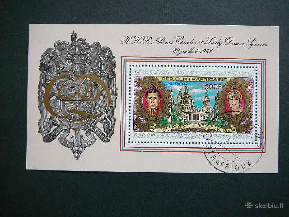 Princese Diana Centr. Afrikos Resp. 1981 caf1351