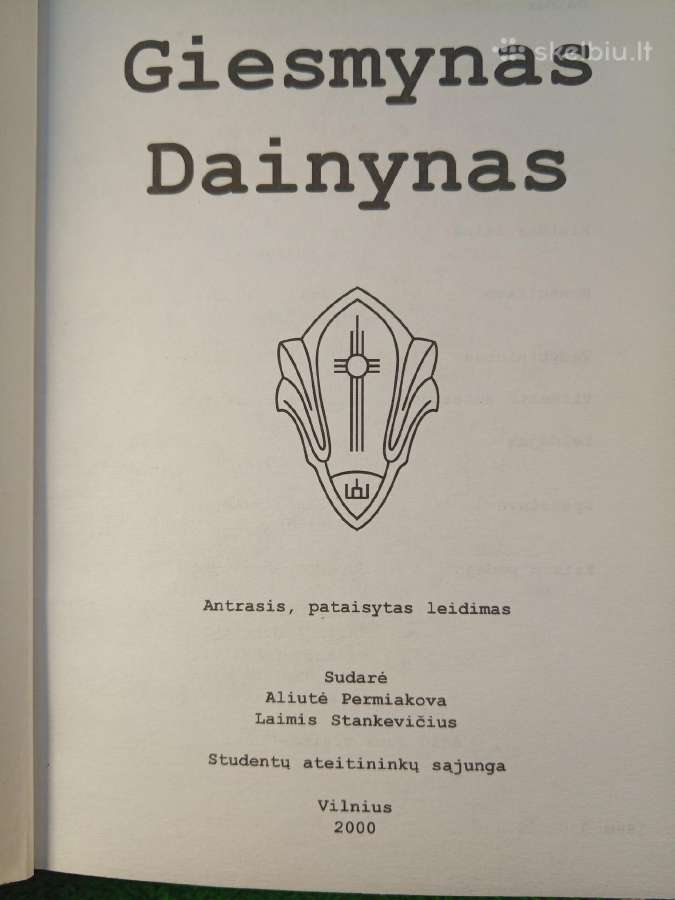 -Giesmynas - dainynas / ateitininkai 2000 m. II v - nuotraukos Nr. 3