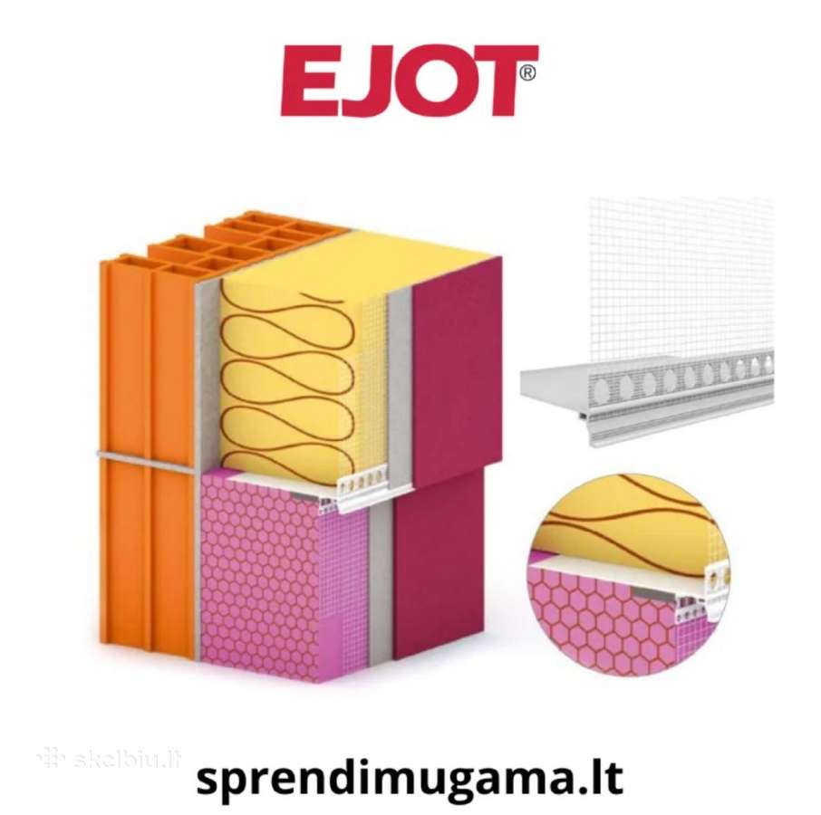 Cokolinis profilis fasadui Ejot I Gera Kaina - nuotraukos Nr. 2