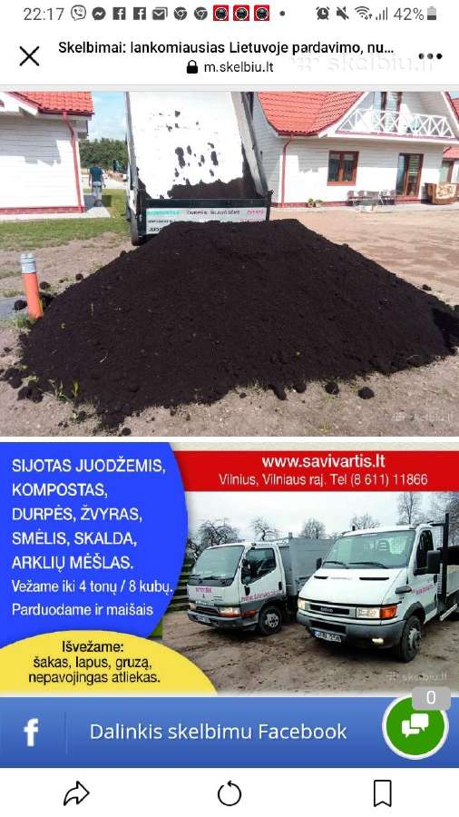 Mulčas,skiedros,bigbag,kompostas,juodžemis,durpės - nuotraukos Nr. 8