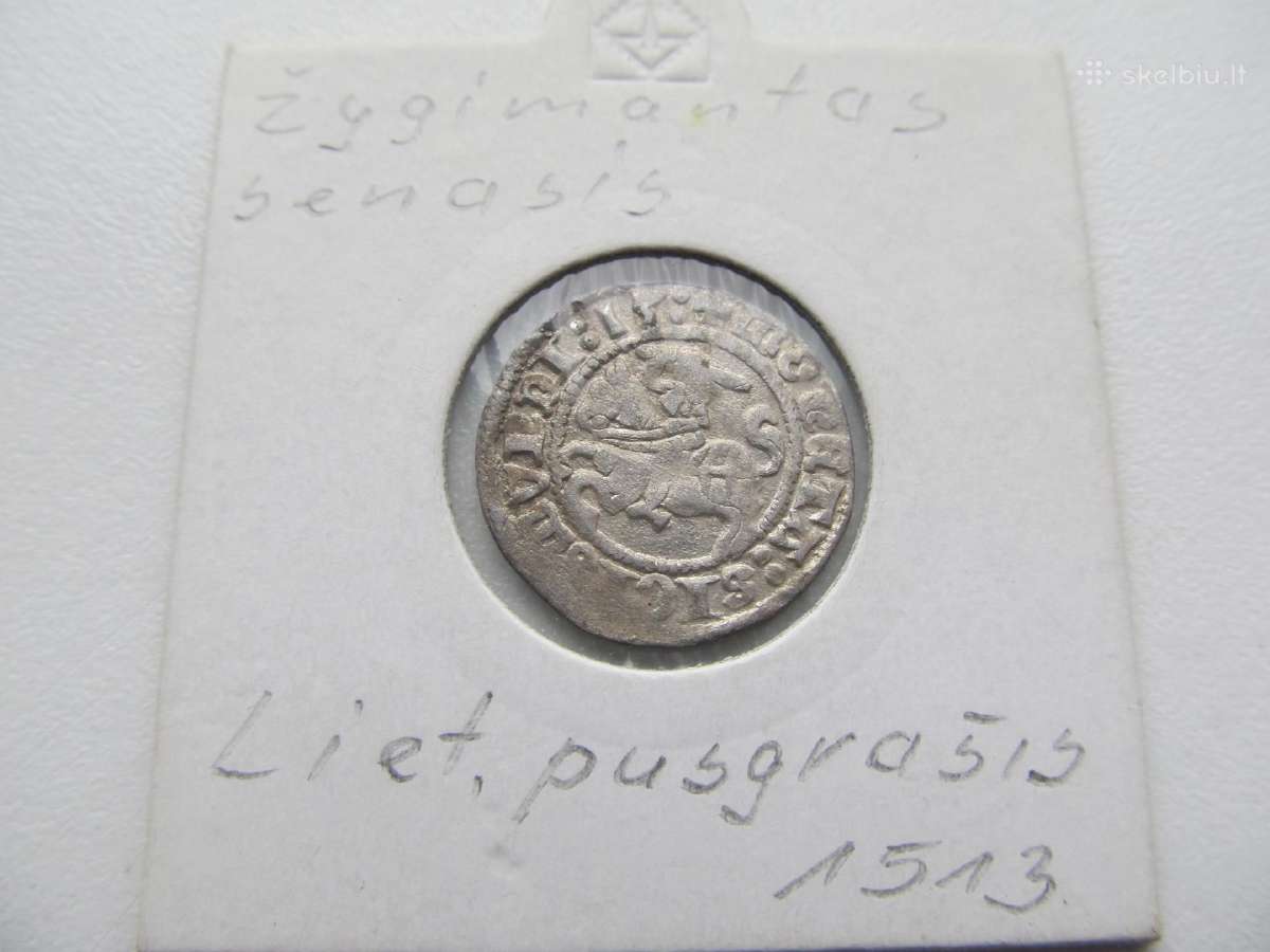 Pusė grašio , Žygimantas Senasis , 1513 sidabras