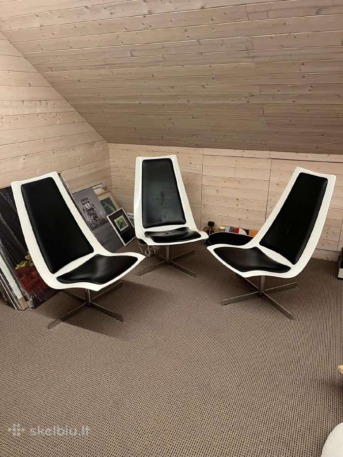 Boconcept iškirtiniai dizainerio foteliai 3 vnt.