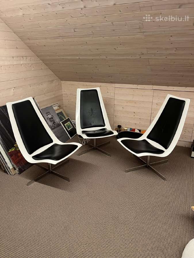 Boconcept iškirtiniai dizainerio foteliai 3 vnt. - nuotraukos Nr. 4