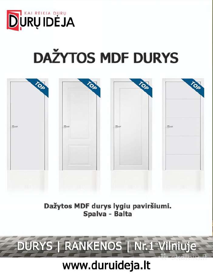 Vidaus durys, nematomos durys, lauko durys! Nr.1 - nuotraukos Nr. 3