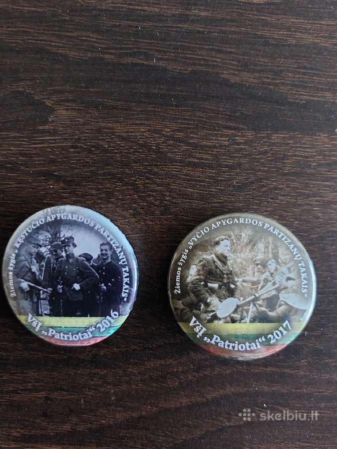 Lietuviški ženkliukai su partizanais - nuotraukos Nr. 2