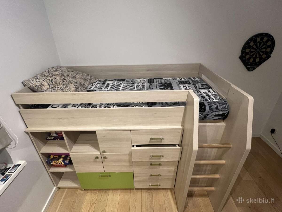 Aukšta viengulė lova - nuotraukos Nr. 5