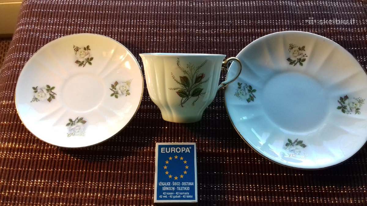 Porcelianinis kavos rinkinys (vienam asmeniui) - nuotraukos Nr. 7