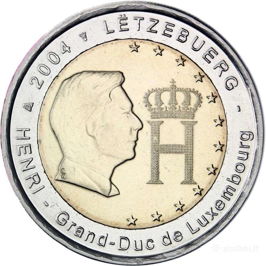 Liuksemburgo proginės euro monetos - nuotraukos Nr. 6