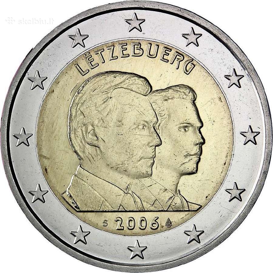 Liuksemburgo proginės euro monetos - nuotraukos Nr. 8