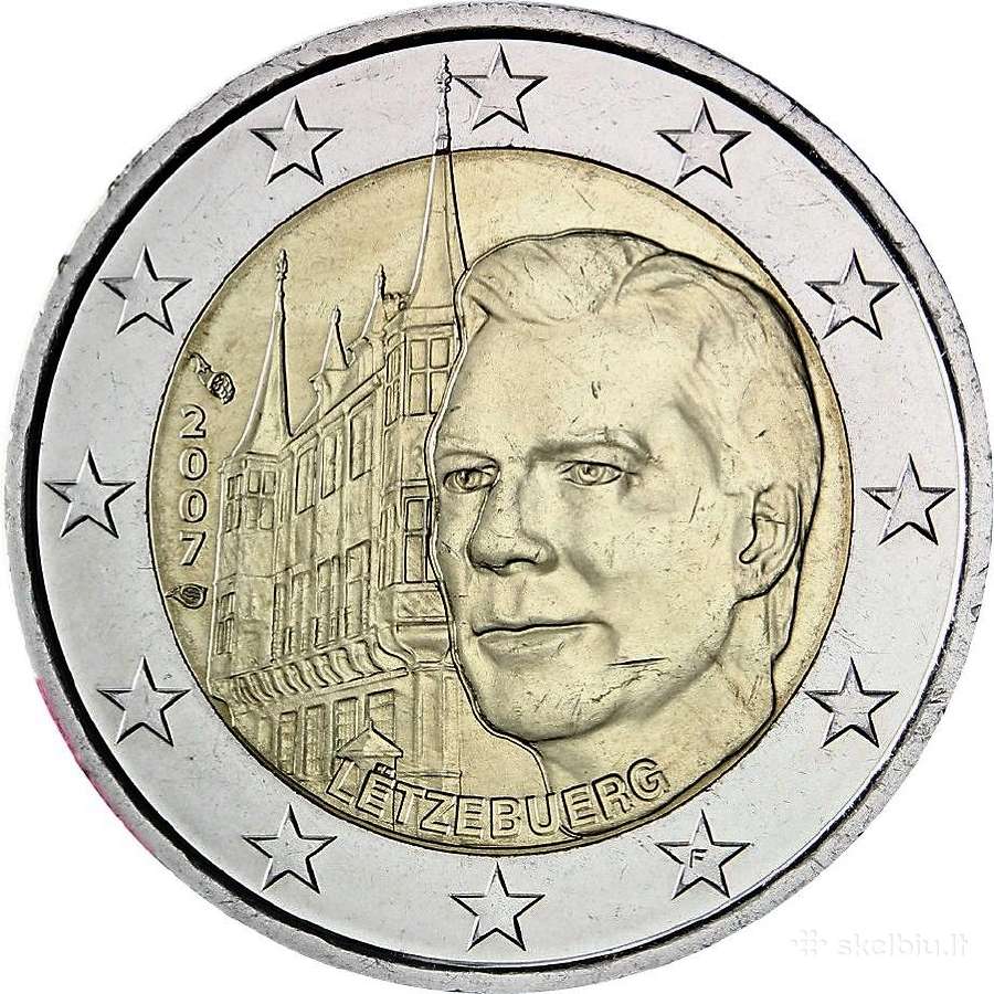 Liuksemburgo proginės euro monetos - nuotraukos Nr. 9
