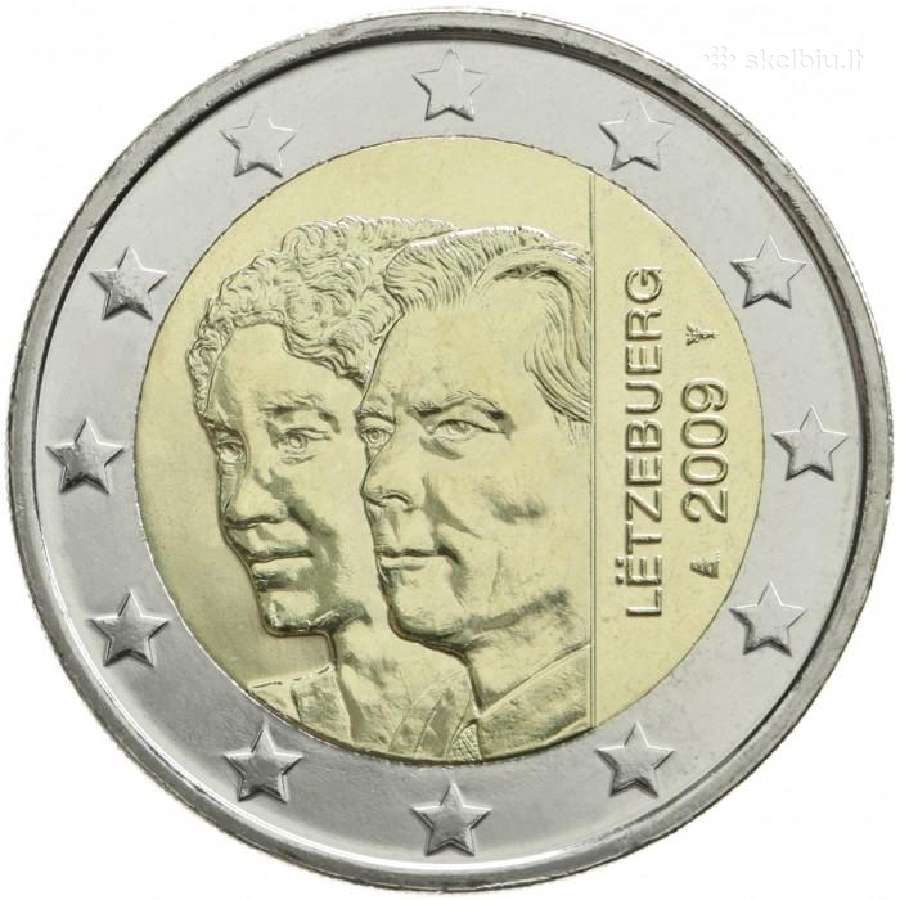 Liuksemburgo proginės euro monetos - nuotraukos Nr. 12