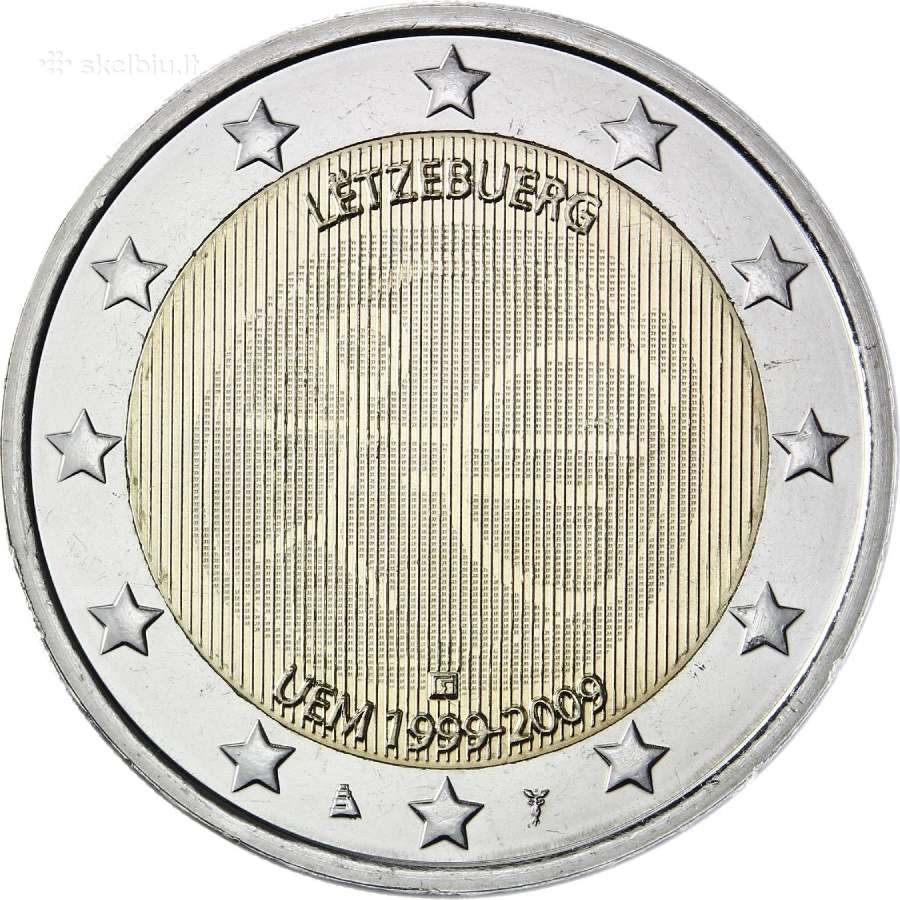 Liuksemburgo proginės euro monetos - nuotraukos Nr. 13