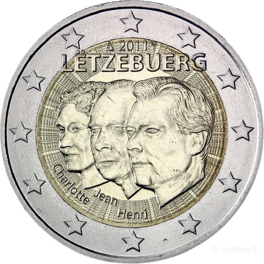 Liuksemburgo proginės euro monetos - nuotraukos Nr. 15