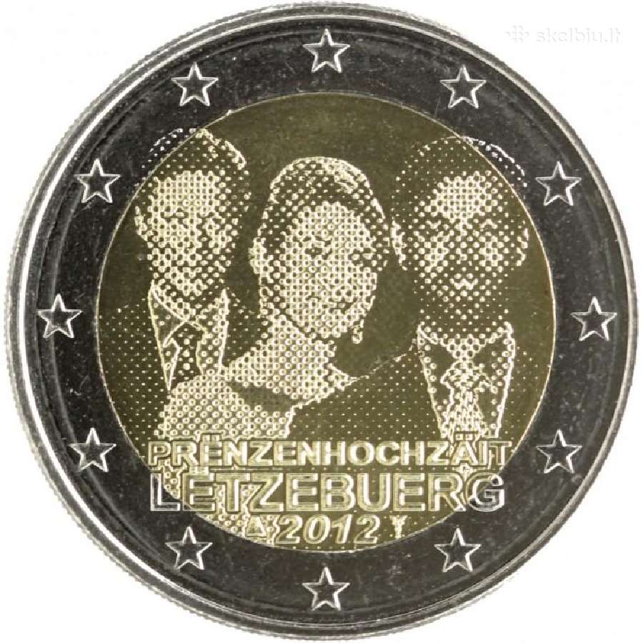 Liuksemburgo proginės euro monetos - nuotraukos Nr. 16