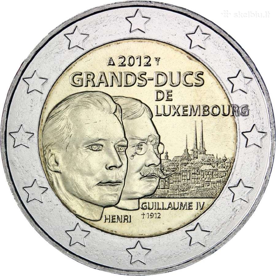 Liuksemburgo proginės euro monetos - nuotraukos Nr. 17