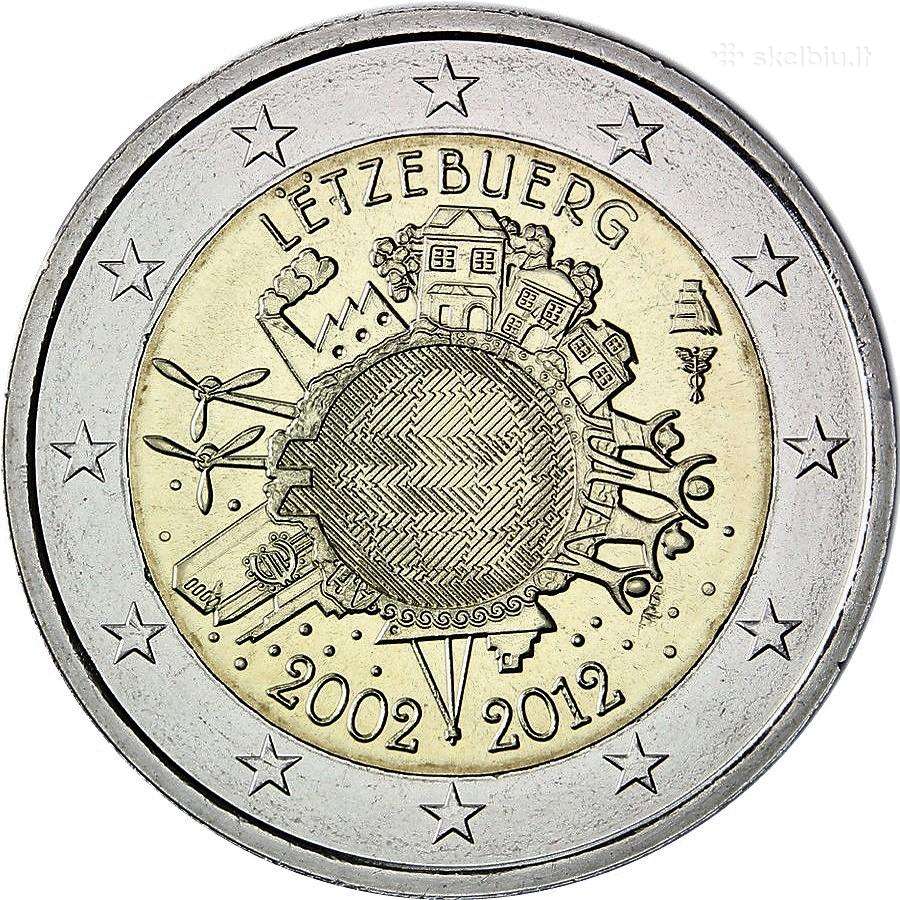 Liuksemburgo proginės euro monetos - nuotraukos Nr. 18