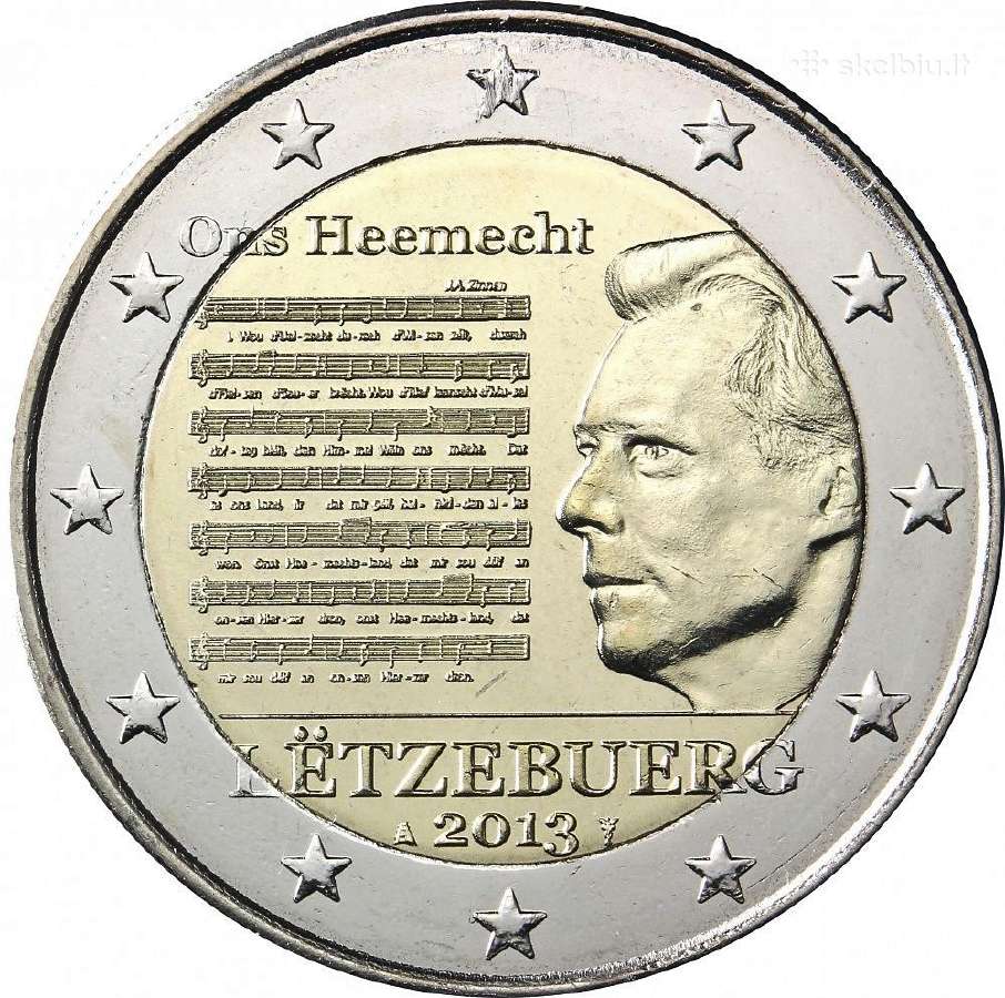 Liuksemburgo proginės euro monetos - nuotraukos Nr. 19