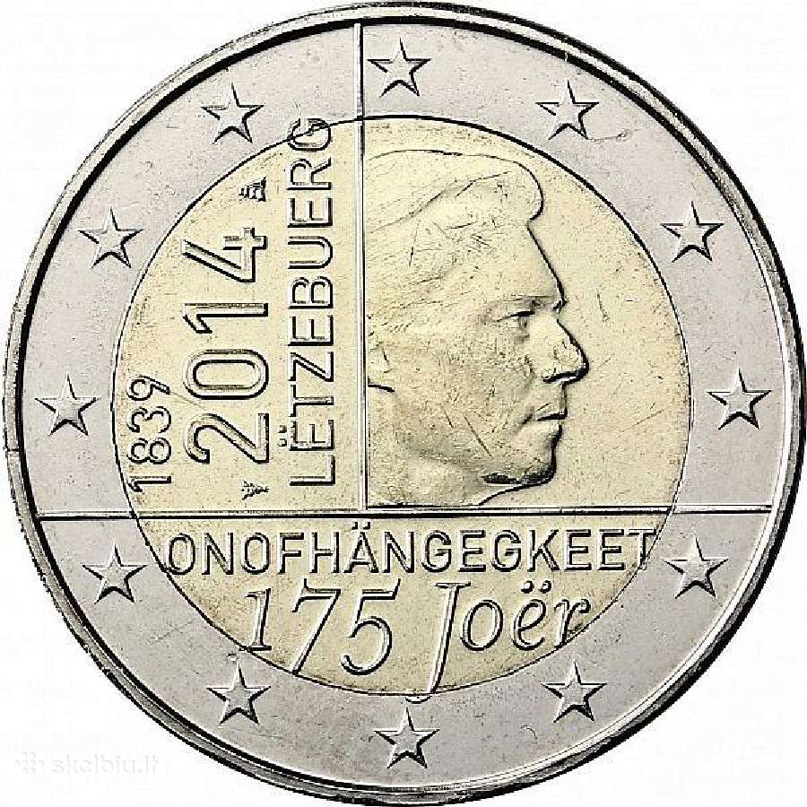 Liuksemburgo proginės euro monetos - nuotraukos Nr. 20