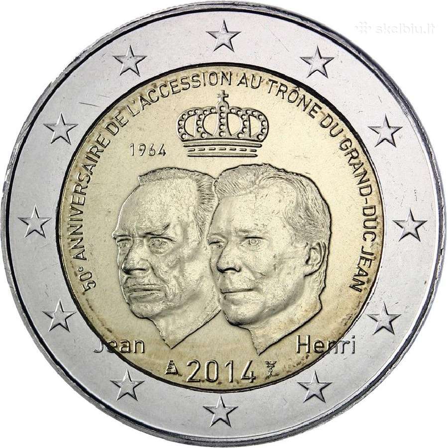 Liuksemburgo proginės euro monetos - nuotraukos Nr. 21