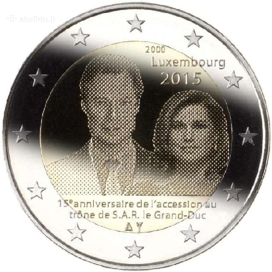 Liuksemburgo proginės euro monetos - nuotraukos Nr. 22