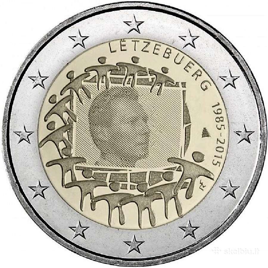Liuksemburgo proginės euro monetos - nuotraukos Nr. 24