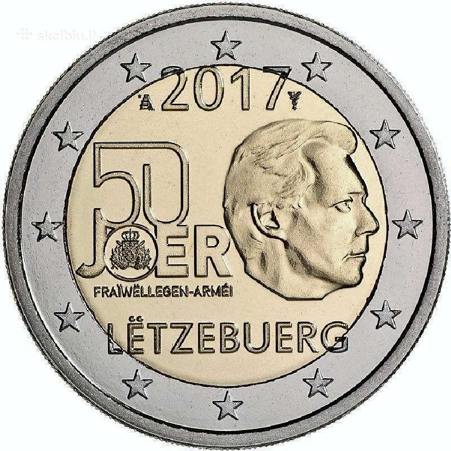 Liuksemburgo proginės euro monetos - nuotraukos Nr. 26