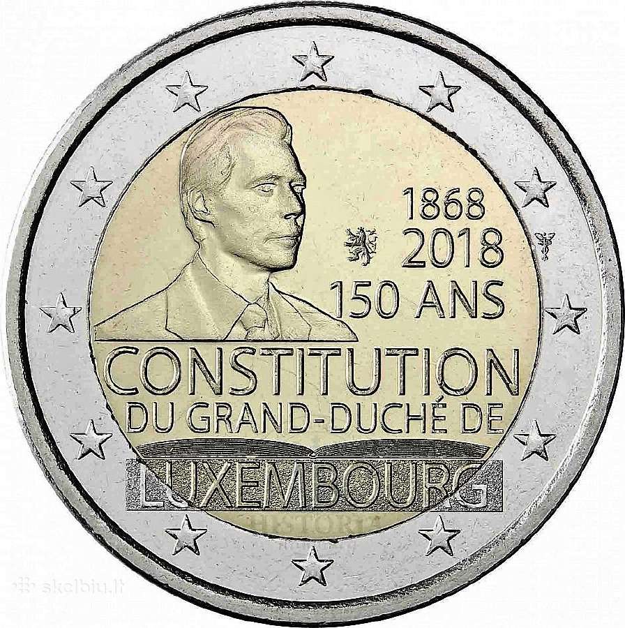 Liuksemburgo proginės euro monetos - nuotraukos Nr. 28